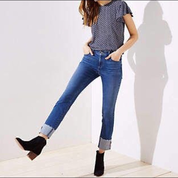 LOFT Denim - Modern Straight Cuffed Jean